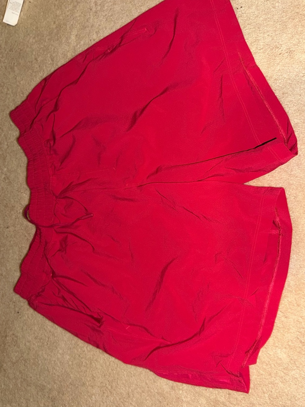 Men's dark violet Lululemon Pacebreaker Athletic Shorts with Drawstring